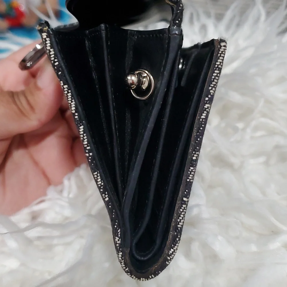 Dior Saddle Wallet, Blue Dior Oblique Jacquard #10054